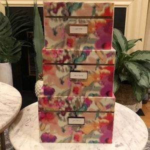 NWT | Kate Spade Printed Nesting Boxes (Set)
